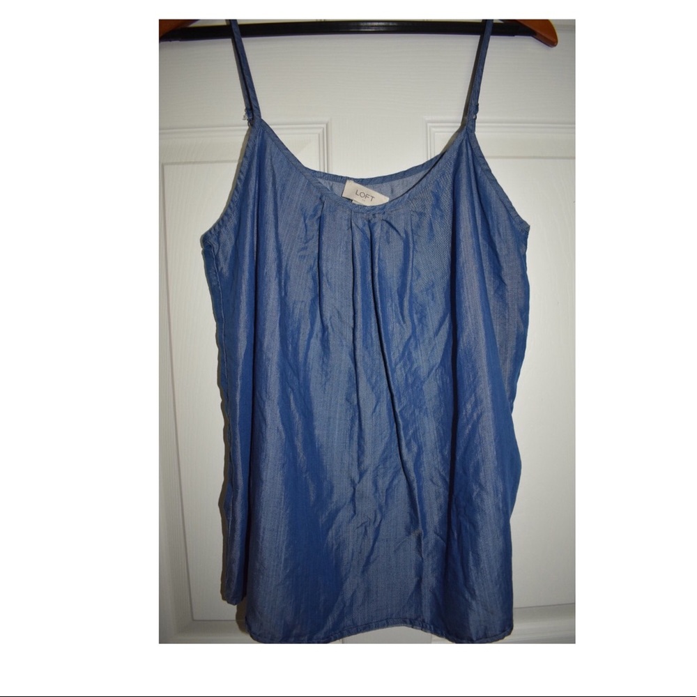 Ann Taylor Loft Denim Top. Small.